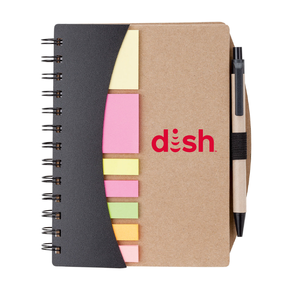 Broome Junior Notebook with Pen, Flags & Sticky Notes